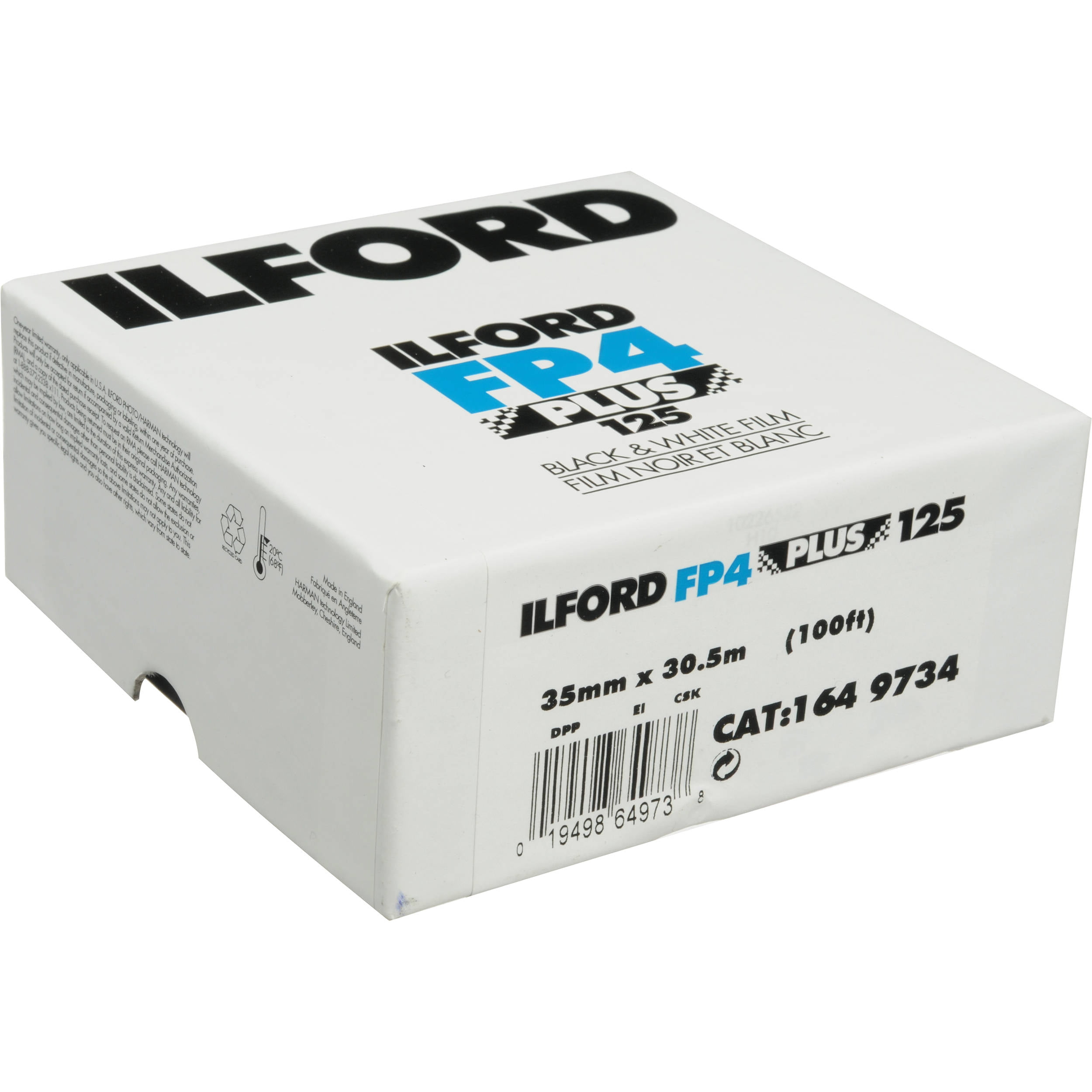 Ilford Fp4 125 Bulk Roll 100ft 30 5m 35mm Black White Photographics