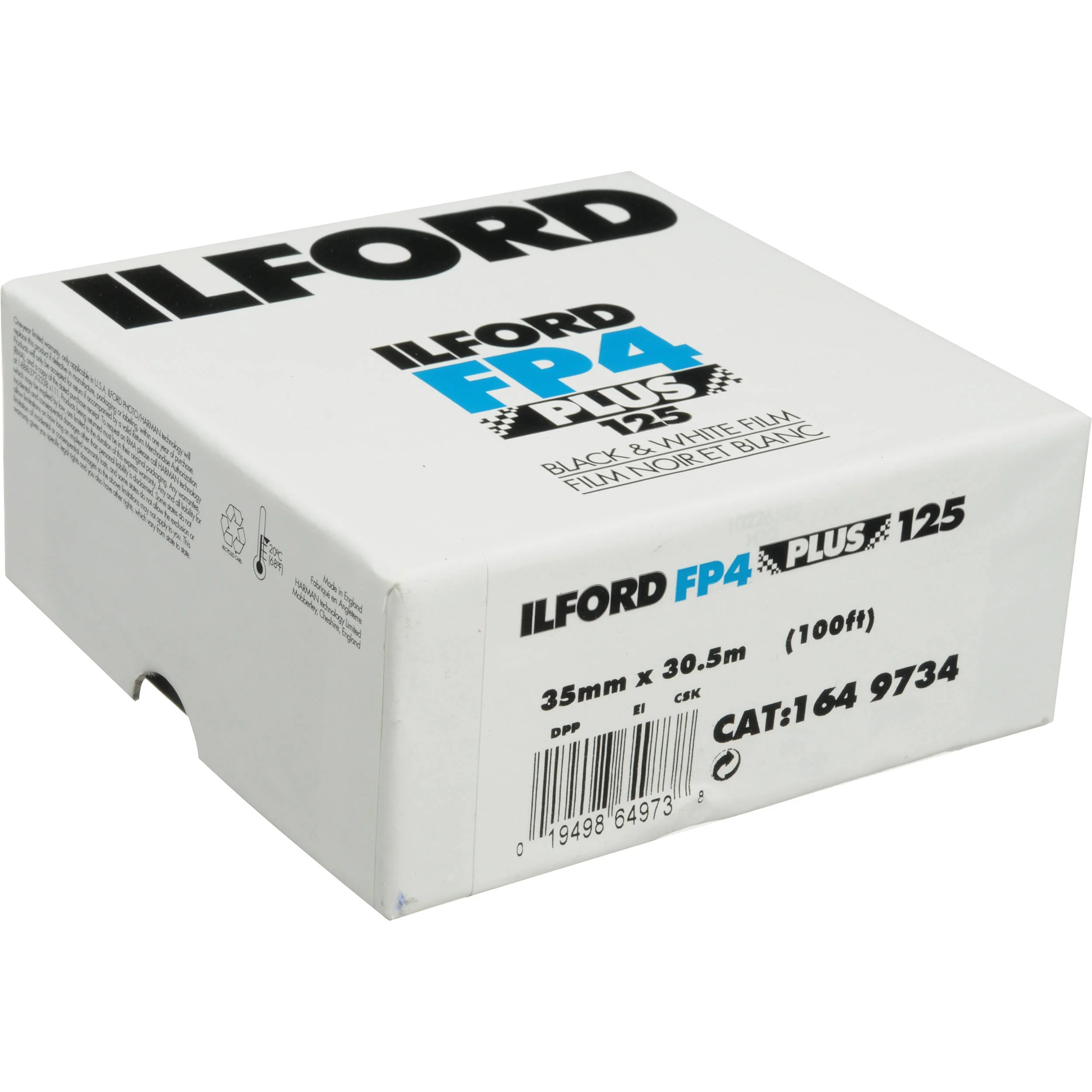 Ilford FP4 125 Bulk Roll (100ft/30.5m) (35mm)