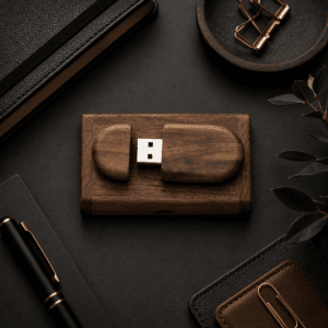 Wooden USB + Case